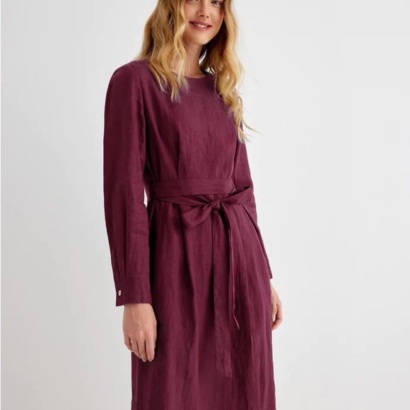 Linen midi dress - Picture 6 of 7